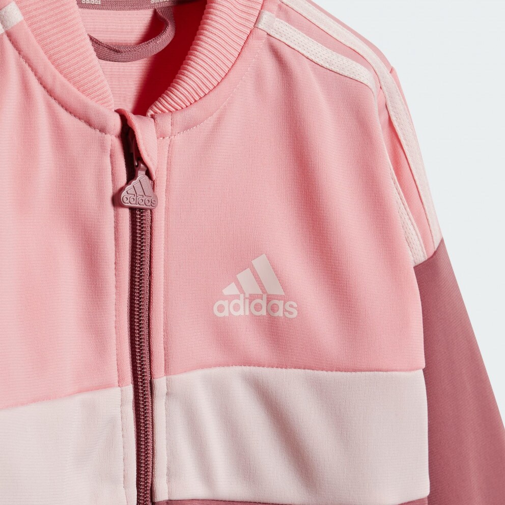 adidas Tiberio 3-Stripes Colorblock Shiny Track Suit Kids
