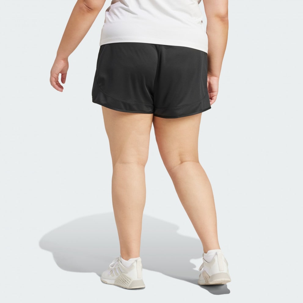 adidas Pacer Essentials Knit High-Rise Shorts (Plus Size)