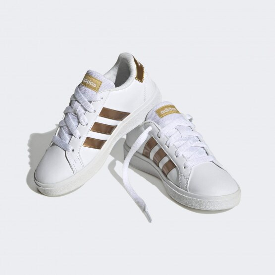 adidas Grand Court Sustainable Lace Shoes Cloud White Cloud White Matte Gold GY2578
