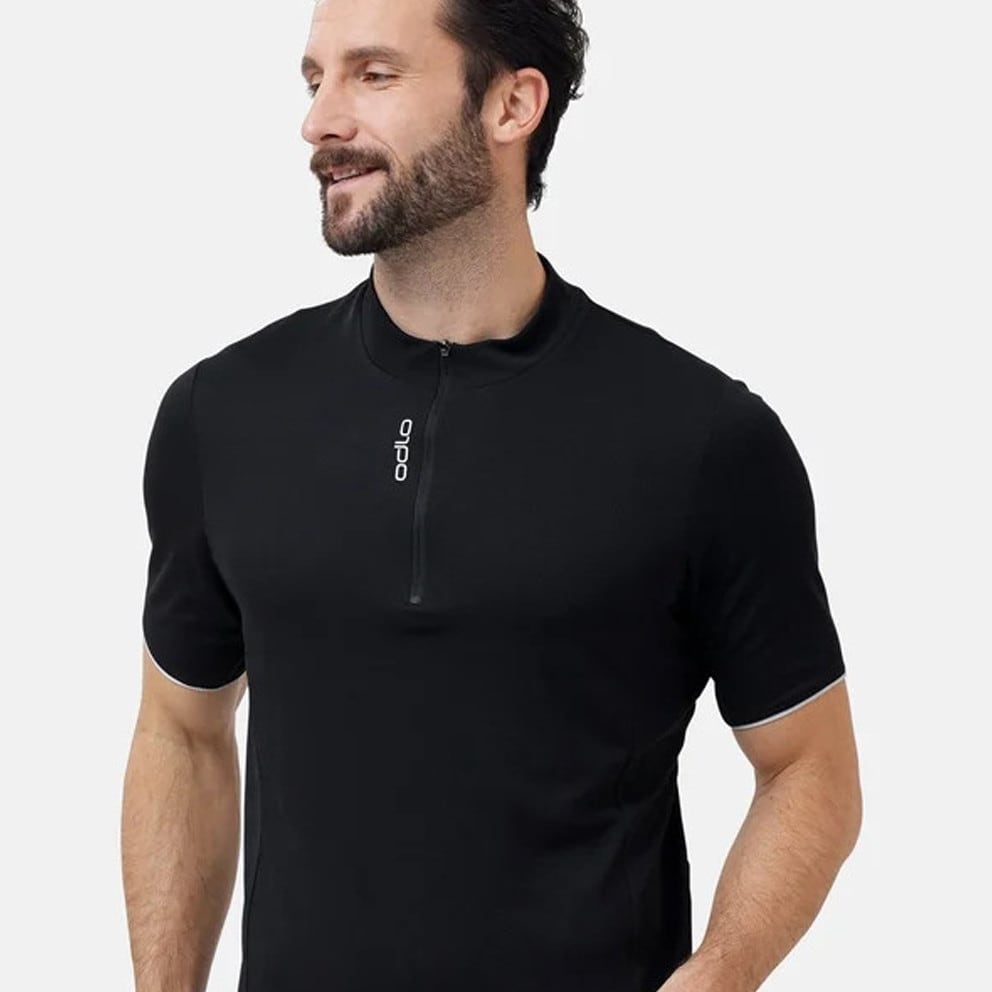 Odlo Essential Half Zip Ανδρικό T-shirt για Ποδηλασία