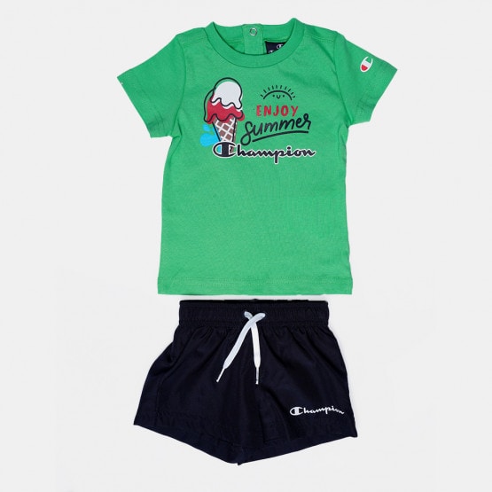 Champion Kids Crew Παιδικό Σετ Μπλούζα Σορτς