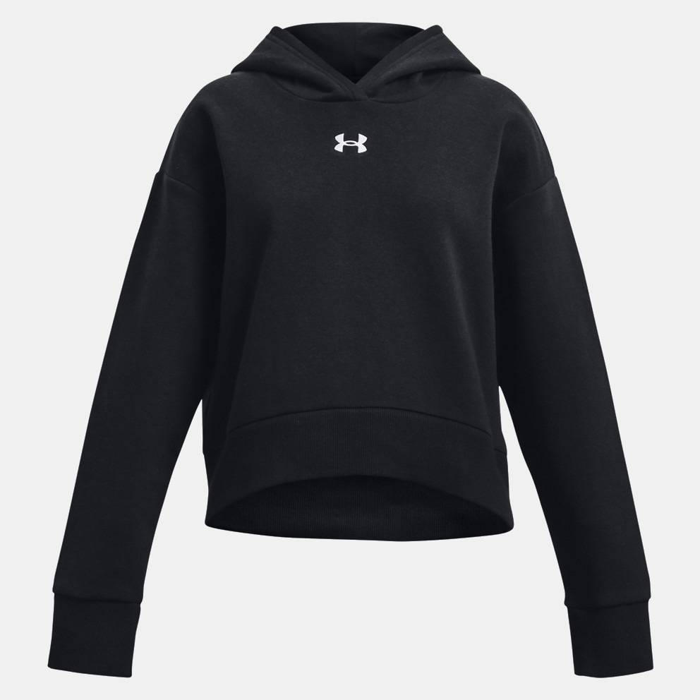 Under Armour Rival Fleece Παιδική Cropped Μπλούζα με Κουκούλα