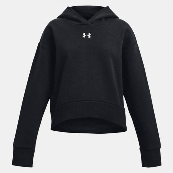 Under Armour Rival Fleece Παιδική Cropped Μπλούζα με Κουκούλα