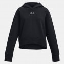Under Armour Rival Fleece Παιδική Cropped Μπλούζα με Κουκούλα