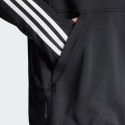adidas Own The Run 3-Stripes Ανδρική Μπλούζα με Κουκούλα