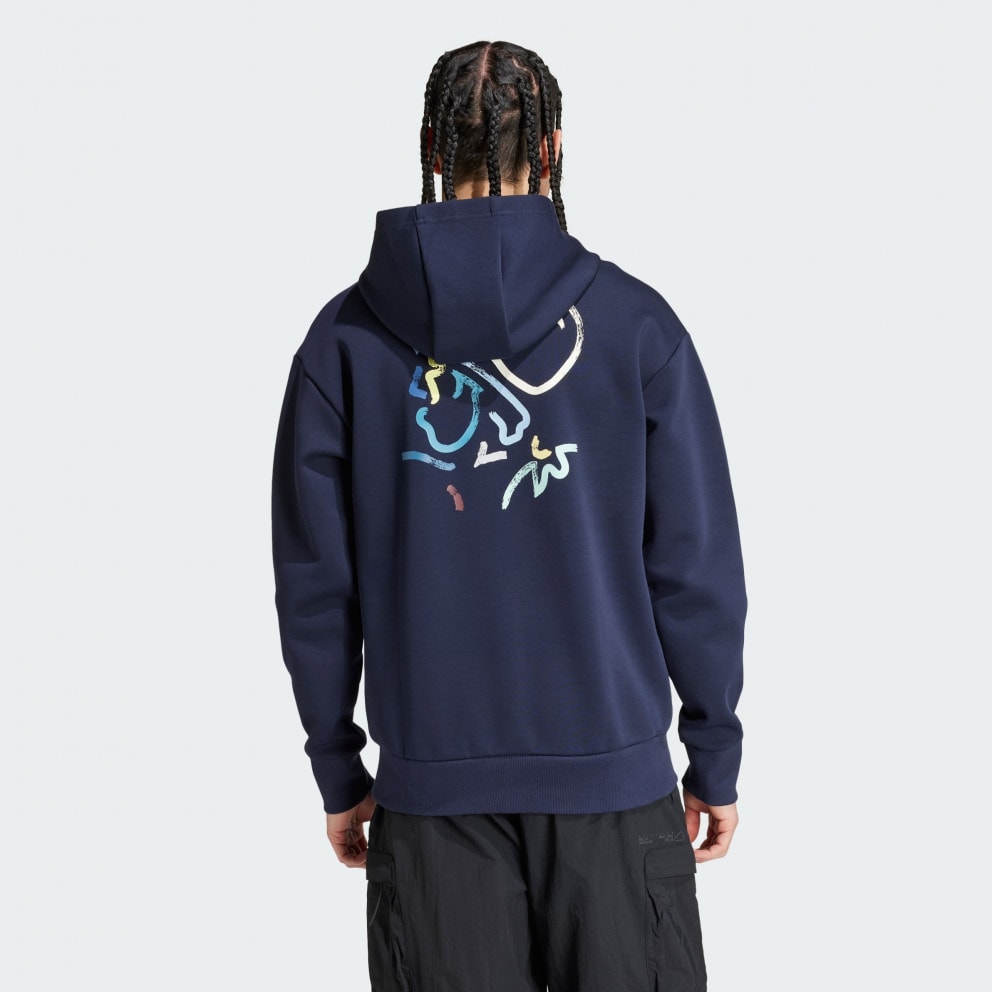 adidas Ajax Amsterdam Seasonal Doubleknit Ανδρική Μπλούζα με Κουκούλα