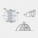 hupa Tent NEPTUNE 3P Normal poles - Light Green