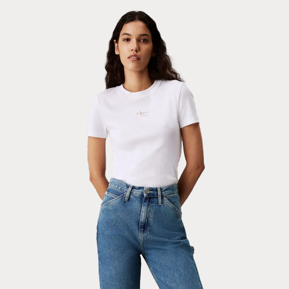 Calvin Klein Calvin Klein Woven Label Rib Baby Γυναικείο T-shirt (9000198000_1726)