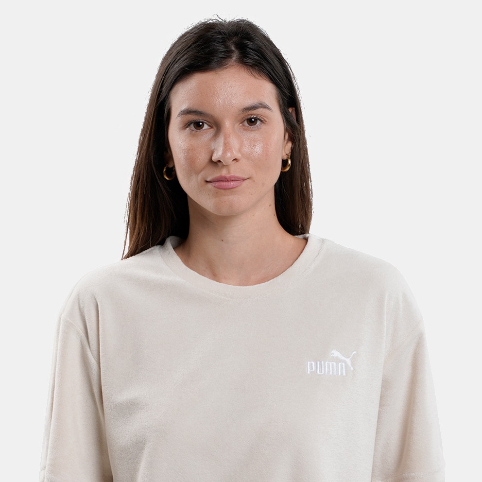Puma Ess Elevated Relaxed Cropped Tee