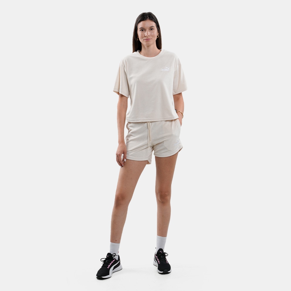 Puma Ess Elevated Relaxed Cropped Tee