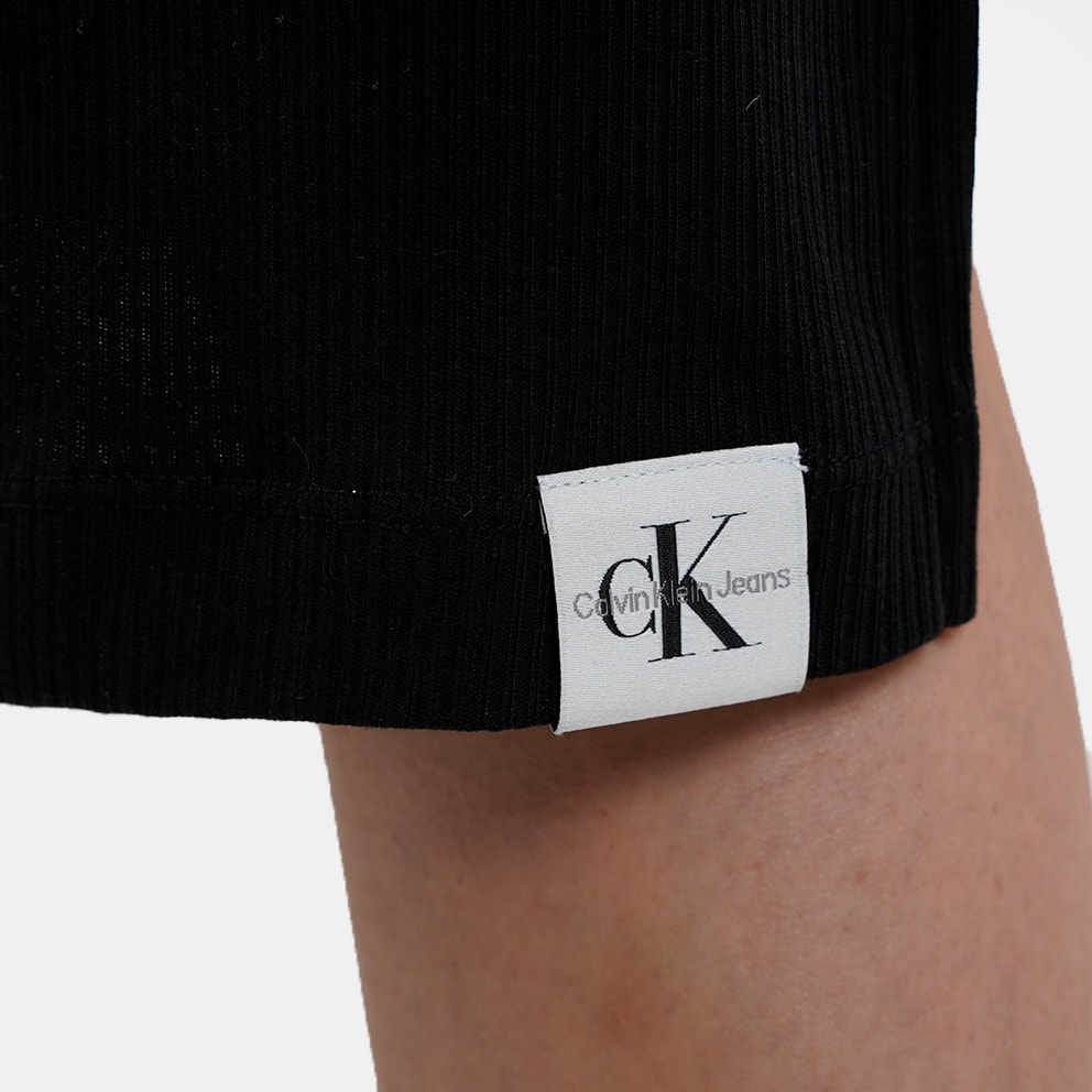 Calvin Klein Seaming Long Rib Dress