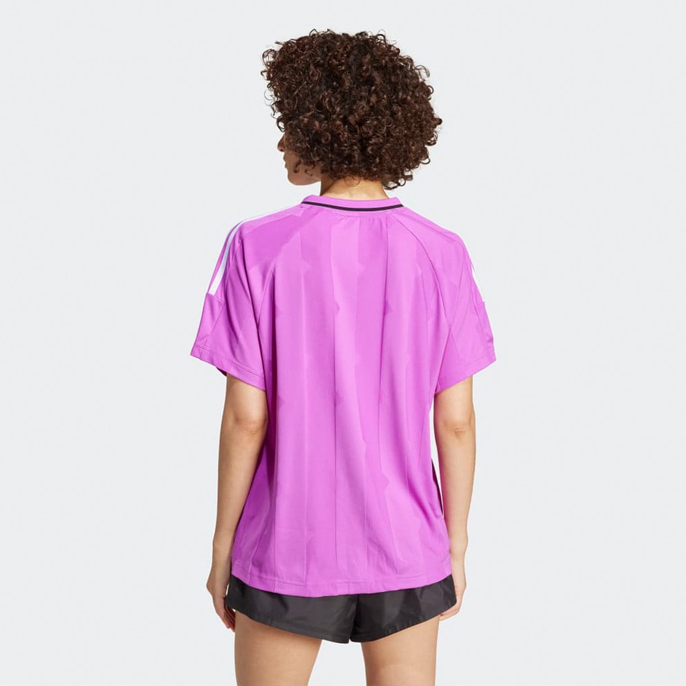 adidas Tiro Cut 3-Stripes Jacquard Boyfriend Γυναικείο T-shirt