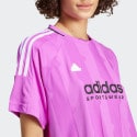 adidas Tiro Cut 3-Stripes Jacquard Boyfriend Γυναικείο T-shirt