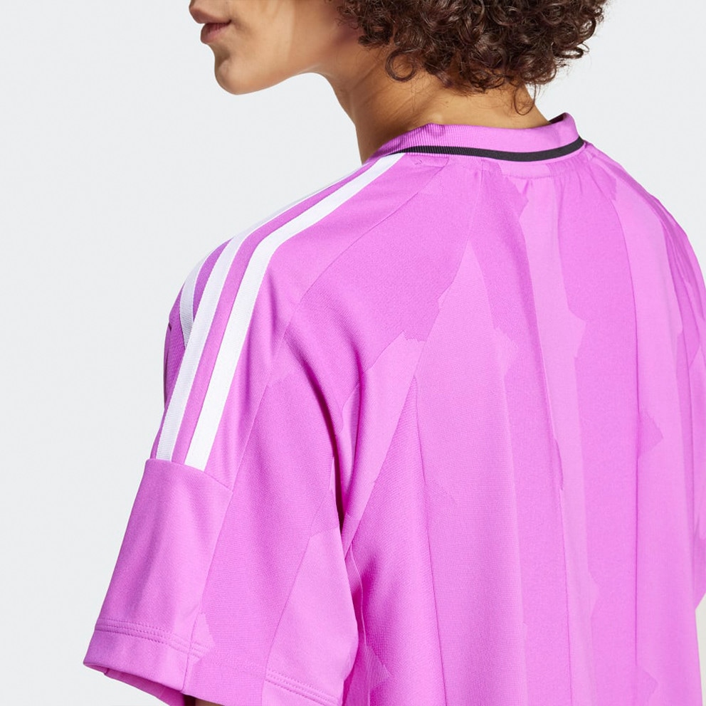 adidas Tiro Cut 3-Stripes Jacquard Boyfriend Γυναικείο T-shirt
