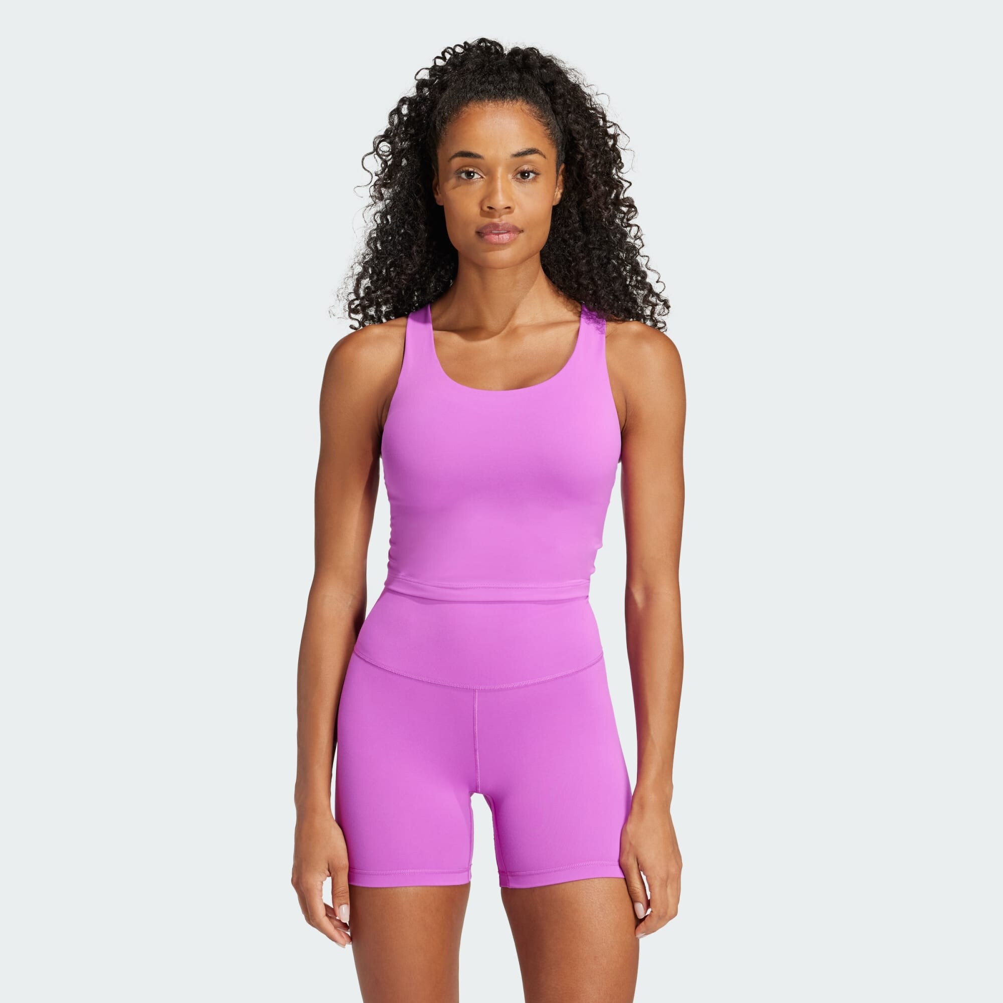  adidas All Me Medium-Support Long Line Bra Tank Top (9000200397_79431) 2025