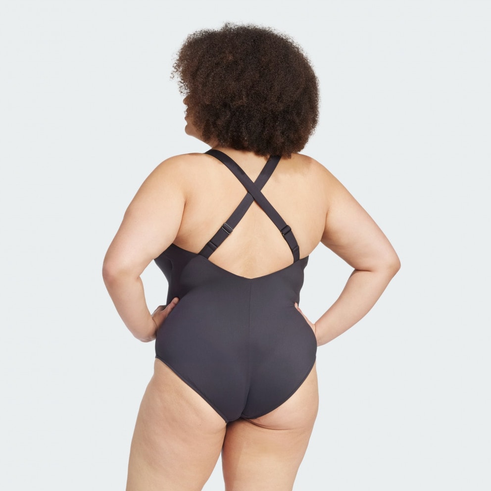 adidas Iconisea Padded Premium X-Back Swimsuit (Plus Size