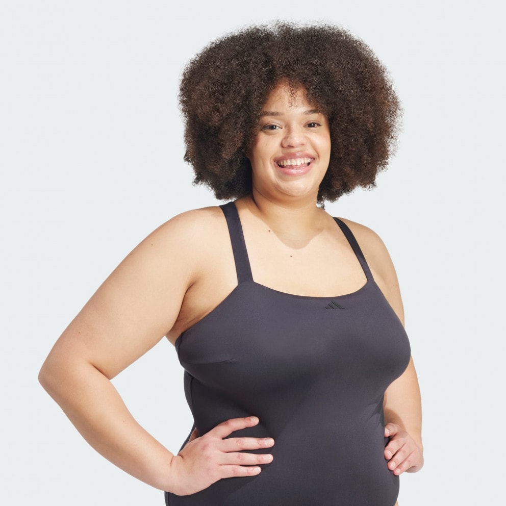 adidas Iconisea Padded Premium X-Back Swimsuit (Plus Size