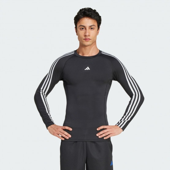 adidas Techfit Compression Training 3-Stripes Long Sleeve
