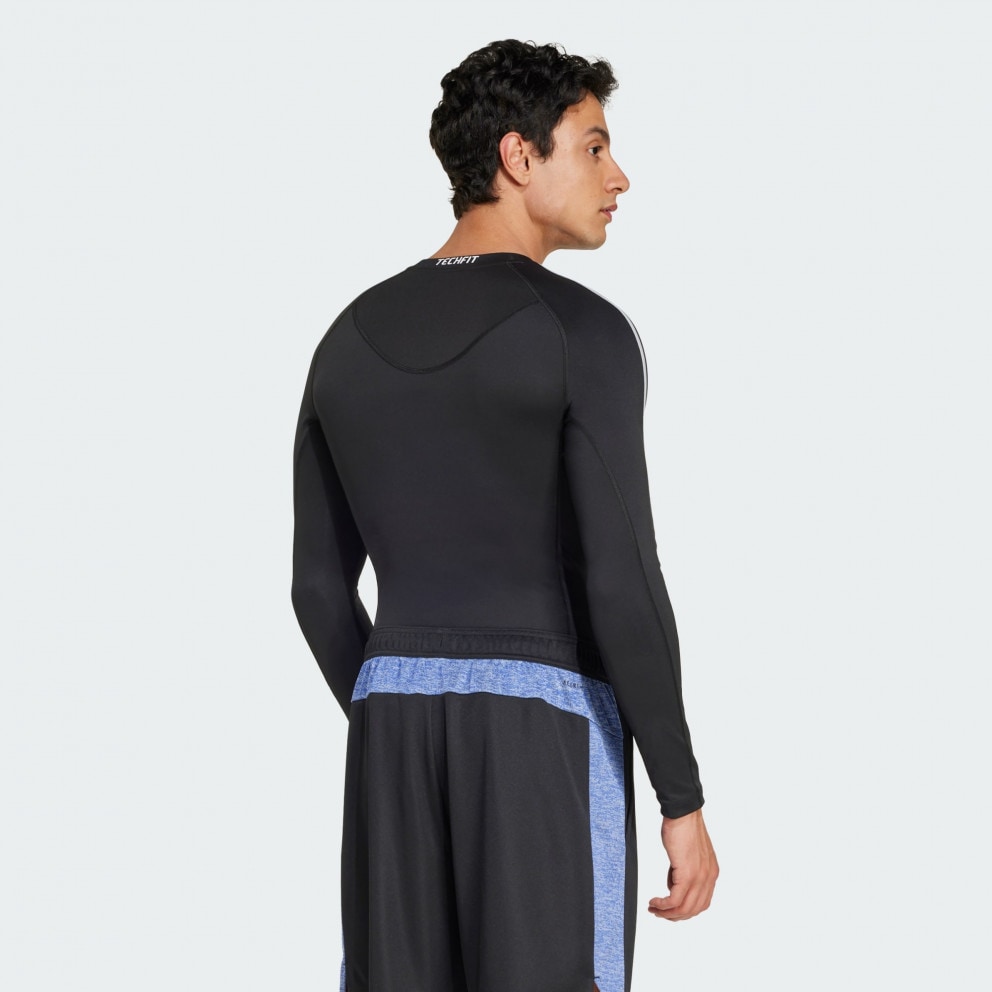 adidas Techfit Compression Training 3-Stripes Long Sleeve