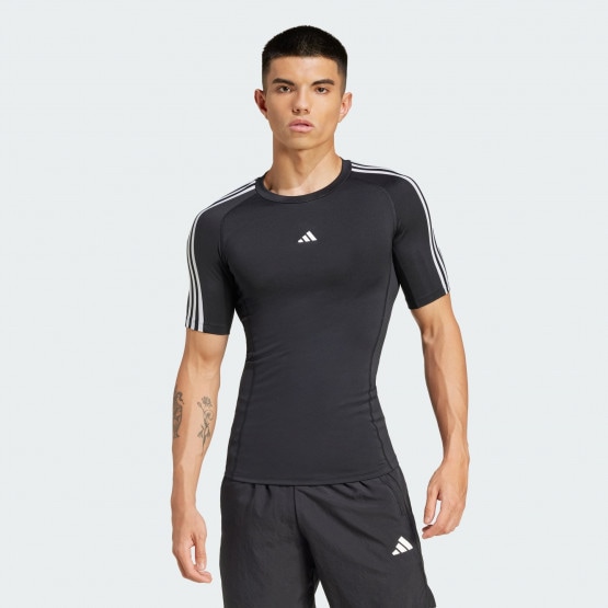 adidas Techfit Compression Training 3-Stripes Tee