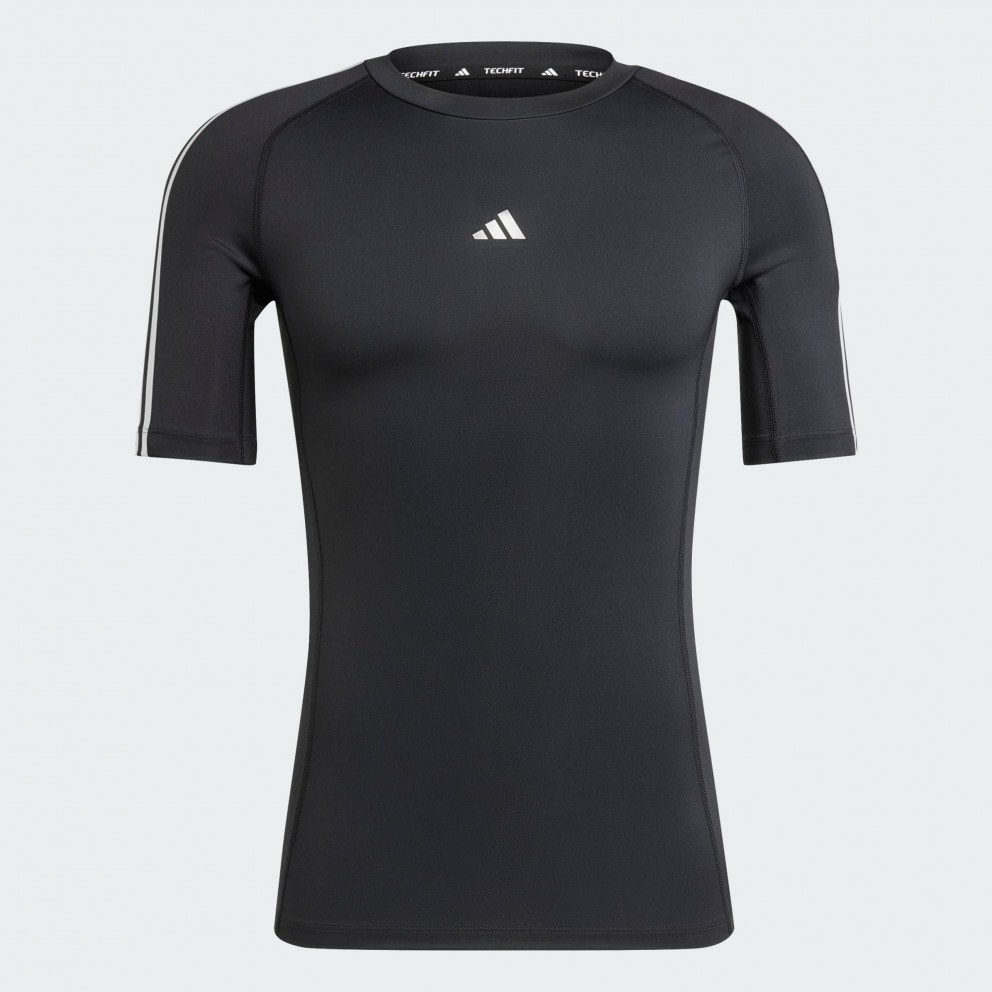 adidas Techfit Compression Training 3-Stripes Tee
