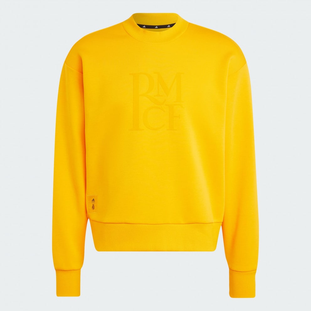 adidas Real Madrid Seasonal Doubleknit Crewneck Sweatshir