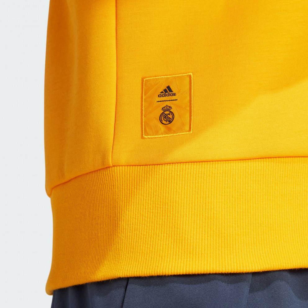 adidas Real Madrid Seasonal Doubleknit Crewneck Sweatshir