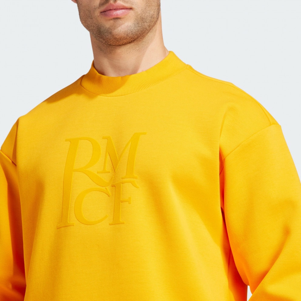 adidas Real Madrid Seasonal Doubleknit Crewneck Sweatshir