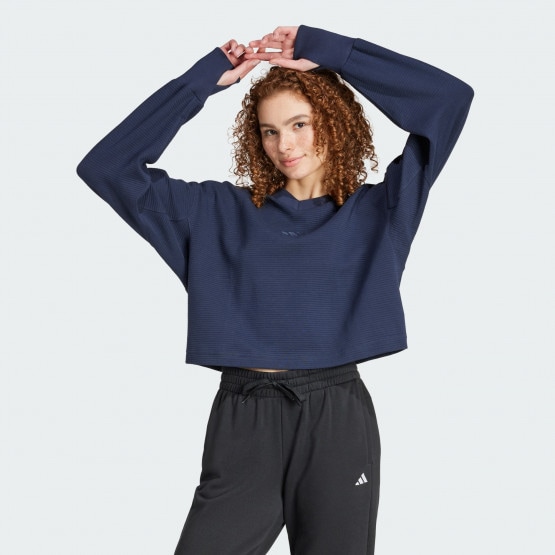 adidas All Szn Ribbed V-Neck Sweatshirt