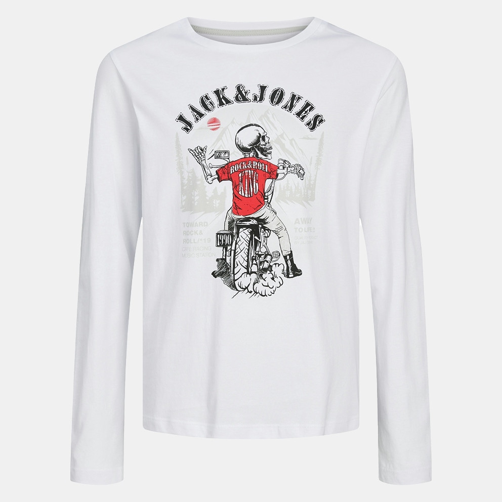 Jack & Jones Jjskull Rock Tee Ls Crew Neck Jnr