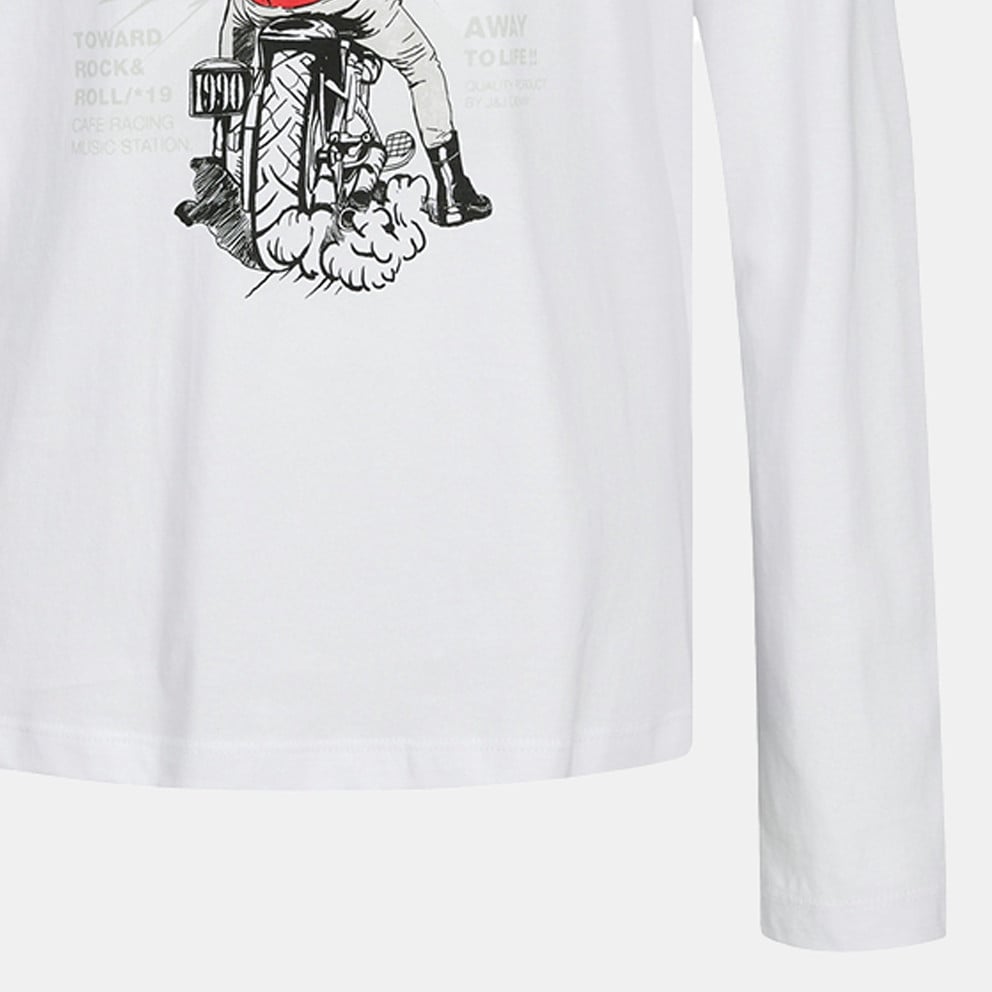 Jack & Jones Jjskull Rock Tee Ls Crew Neck Jnr