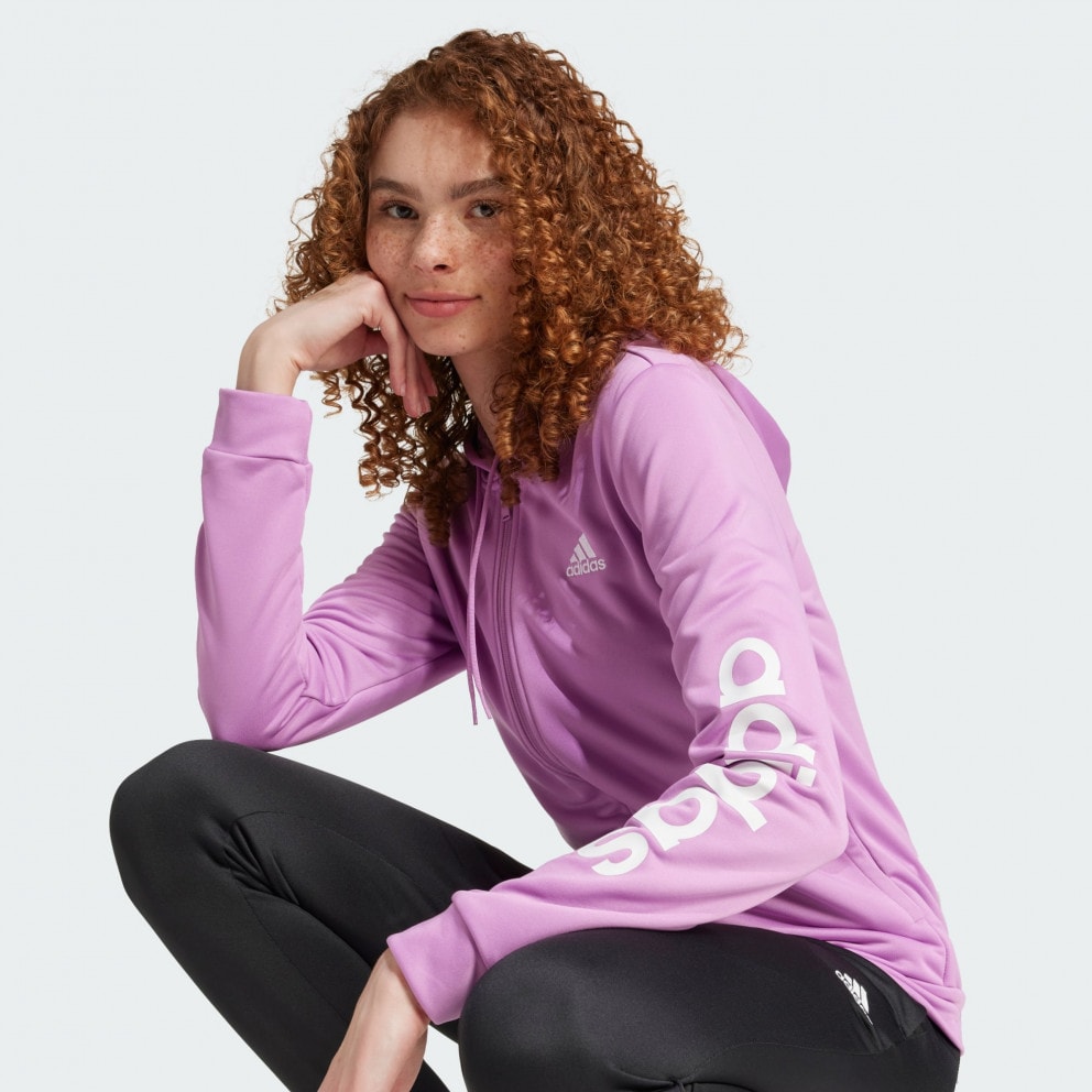 adidas Linear Tracksuit Preloved Purple Black IX1127
