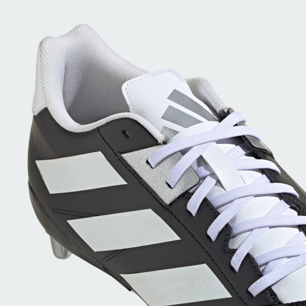 adidas Kakari Elite Soft Ground Rugby Boots Core Black Zero Metalic Silver Metallic IE3203