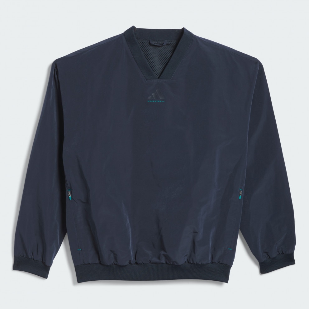 adidas Basketball Woven Crewneck Sweatshirt (Gender Neutr