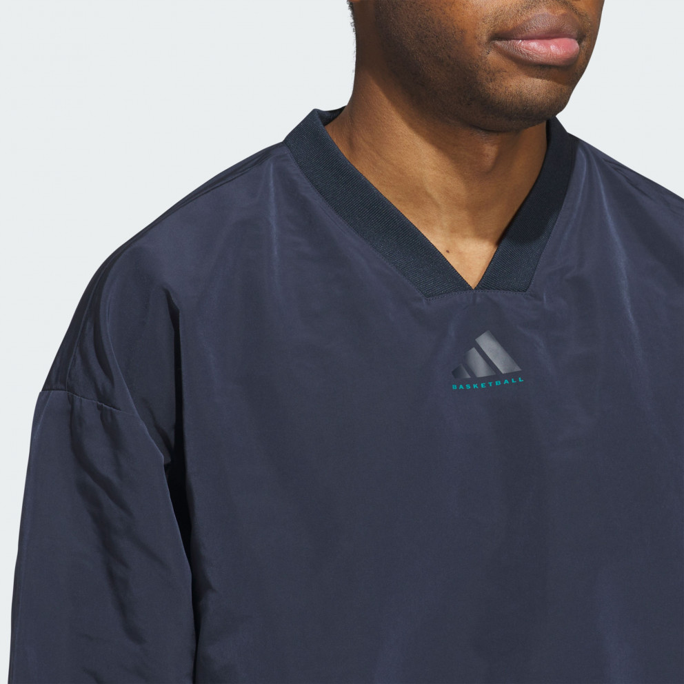 adidas Basketball Woven Crewneck Sweatshirt (Gender Neutr