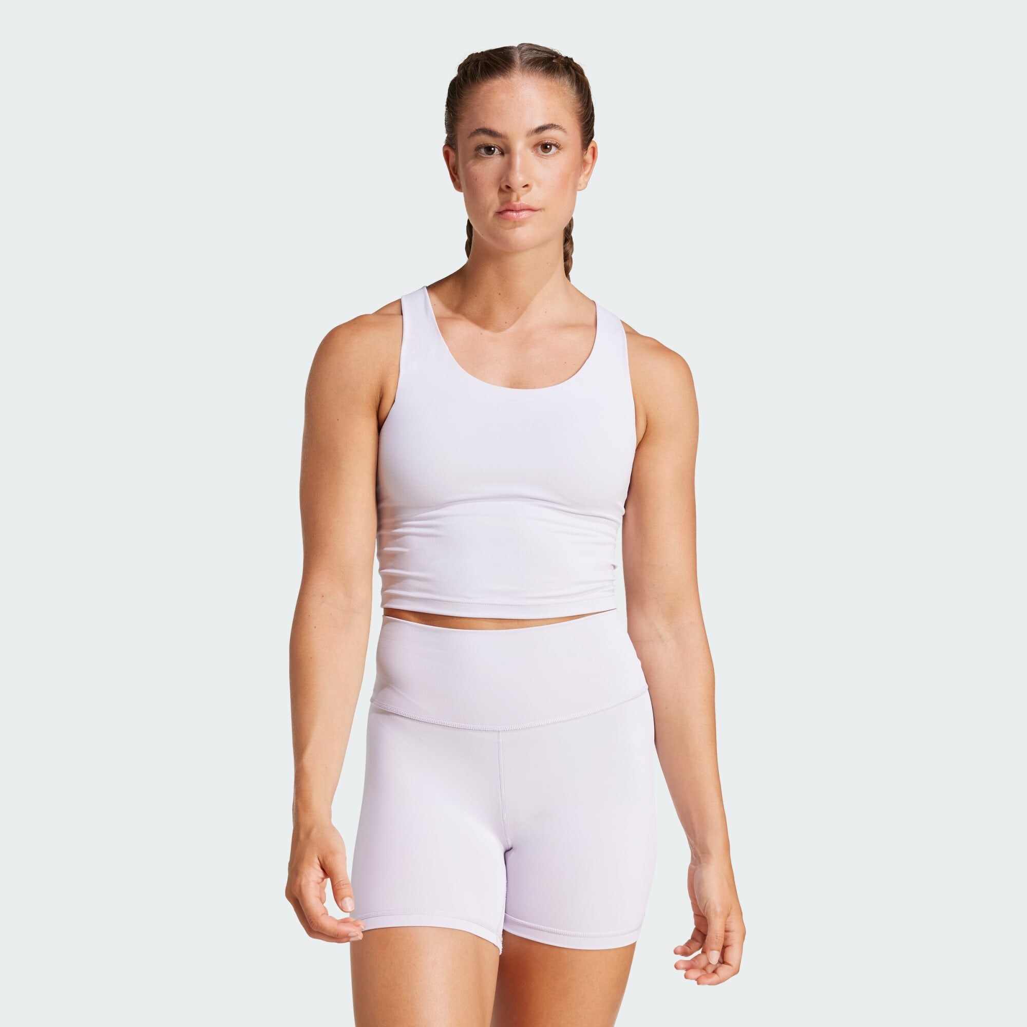  adidas All Me Medium-Support Long Line Bra Tank Top (9000201853_65874) 2025