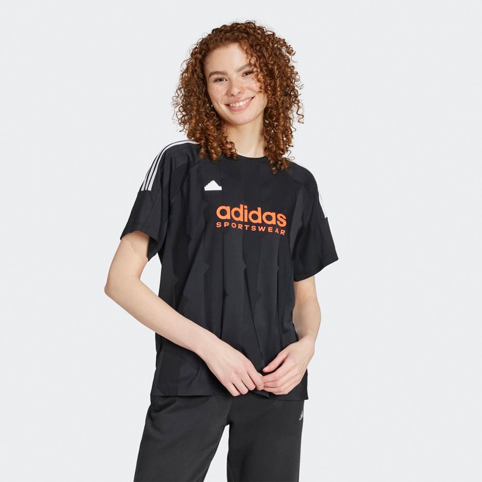 adidas Tiro Cut 3-stripes Jacquard Boyfriend Women's T-shirt