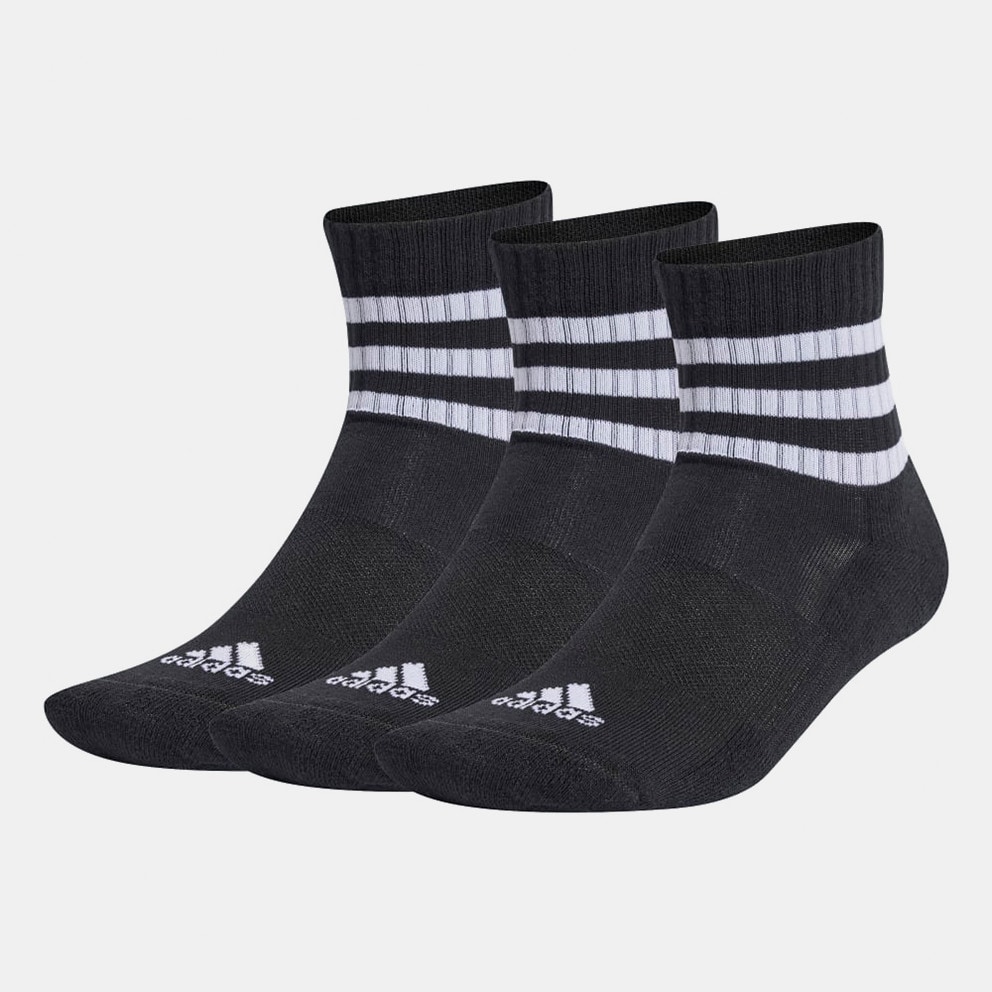adidas 3-Stripes Cushioned Sportswear Mid-Cut Socks 3 Pai