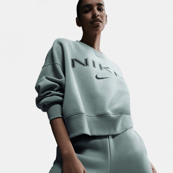 Nike Steertwear Phoenix Flee  Logo Crew Γυναικεία Μακρυμάνικη Μπλούζα