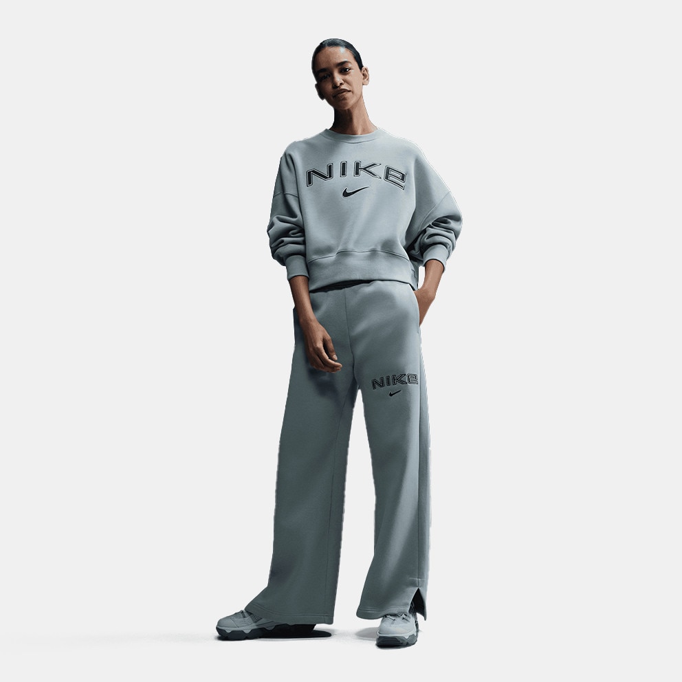 Nike Steertwear Phoenix Flee  Logo Crew Γυναικεία Μακρυμάνικη Μπλούζα