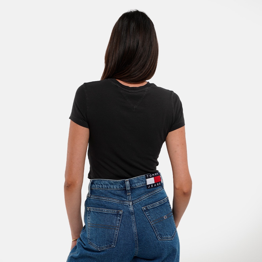 Tommy Jeans Tjw Slim Crp Washed Tj Lips Tee