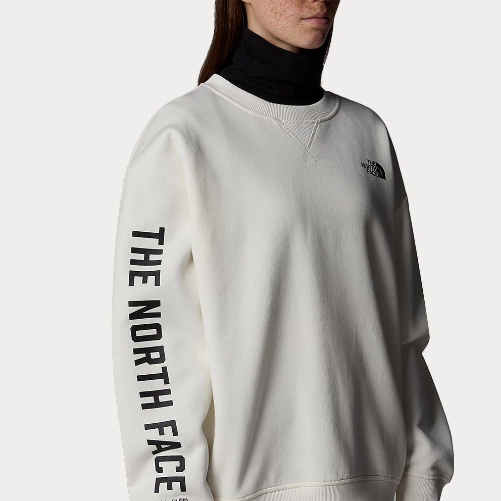 The North Face W Crew Varsity Graphic White Du