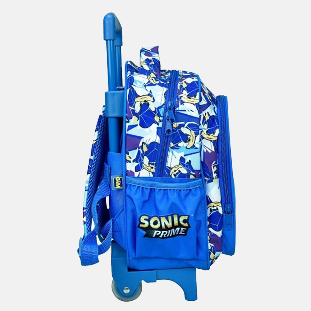 GIM Sonic Prime Τρόλεϊ Σχολική Τσάντα 12L