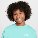Nike Steertwear Club Flee Oversized Crew LBR Παιδική Μακρυμάνικη Μπλούζα