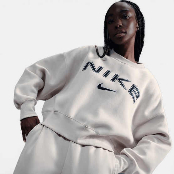 Nike Steertwear Phoenix Flee Logo Crew Γυναικείο Φούτερ
