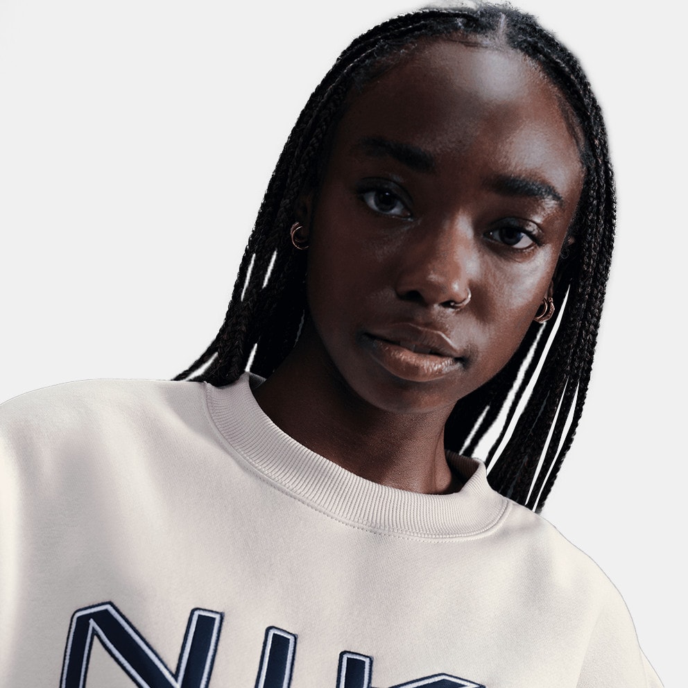 Nike Steertwear Phoenix Flee Logo Crew Γυναικείο Φούτερ