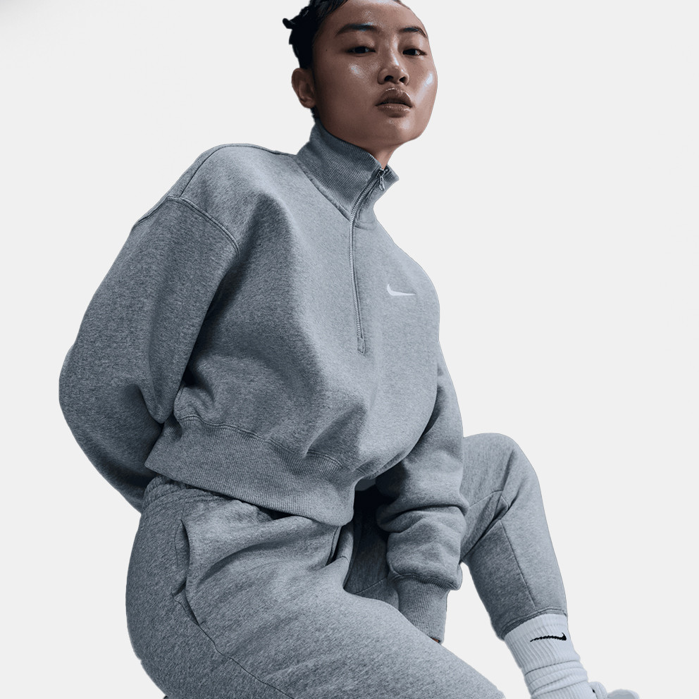 Nike Streetwear Phoenix Fleece Quarter Zip Crop Women’s Sweatshirt