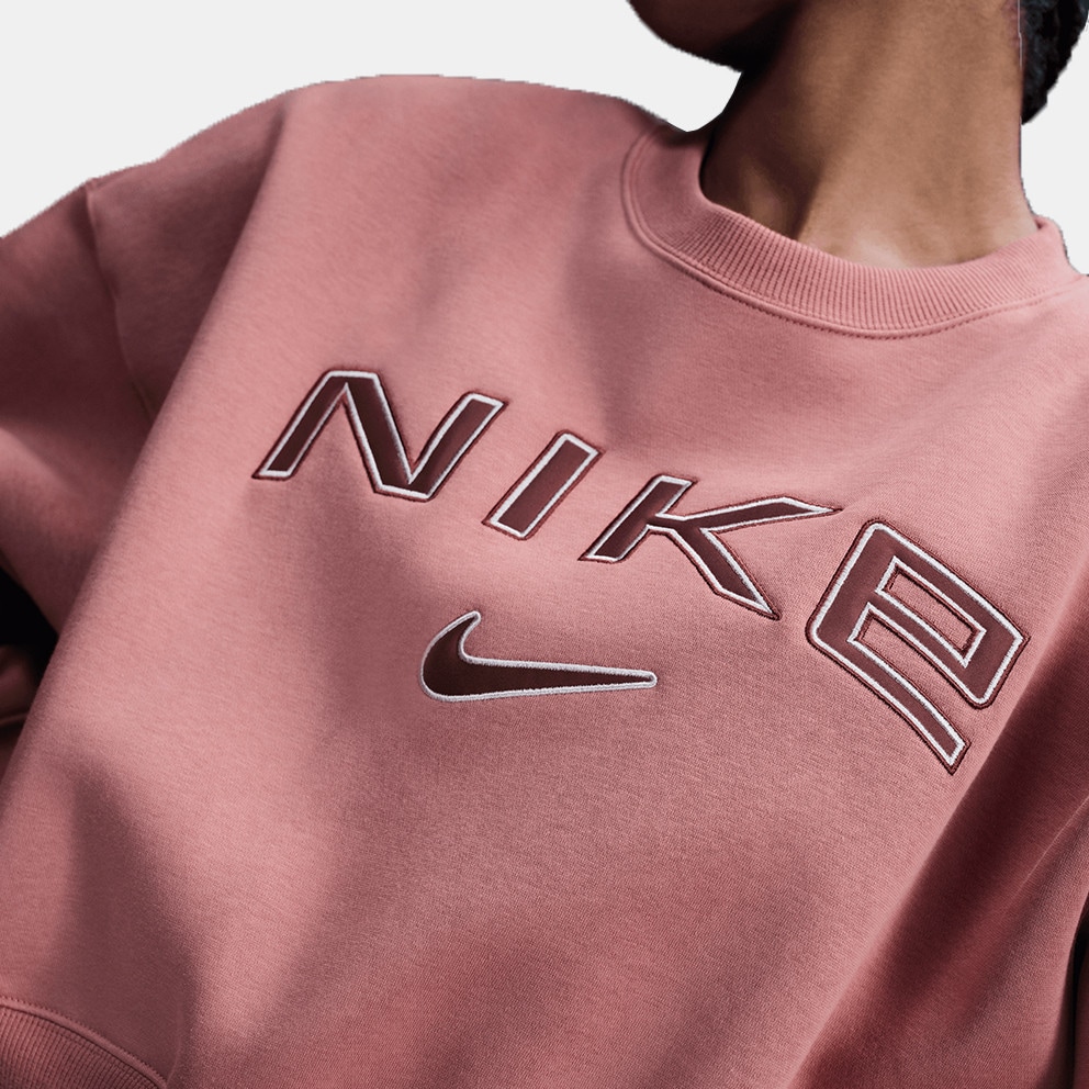 Nike Steertwear Phoenix Flee Logo Crew Γυναικείο Φούτερ