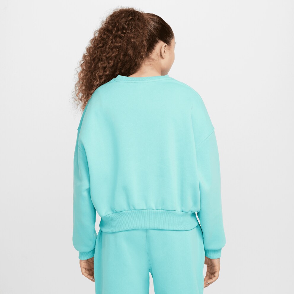 Nike Steertwear Club Flee Boxy Crew GX Star Παιδικό Φούτερ
