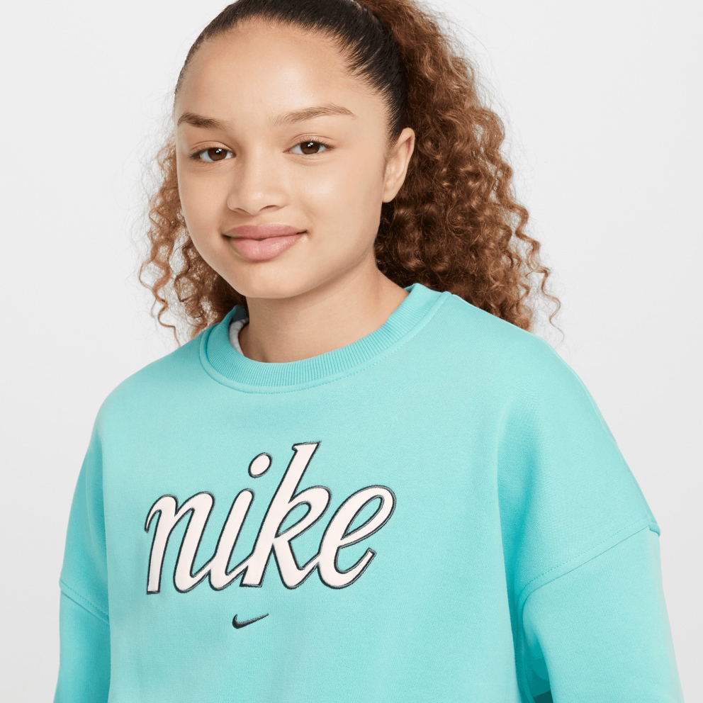 Nike Steertwear Club Flee Boxy Crew GX Star Παιδικό Φούτερ